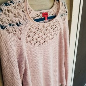 Dusty rose lace top